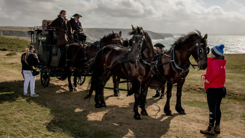 Behind the scenes of 'Poldark' being filmed in Cornwall