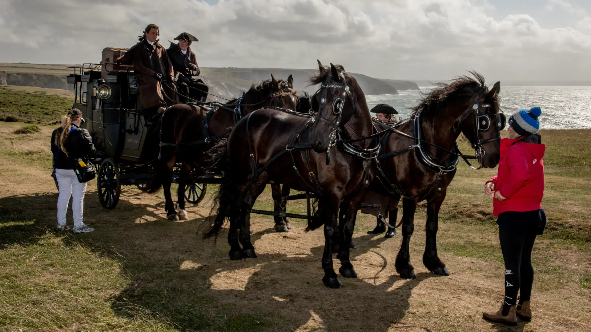 Behind the scenes of 'Poldark' being filmed in Cornwall